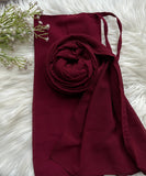 Hijab Naqab Set - Wine