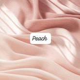 Crinkle Satin shimmer Pleated Party Hijabs