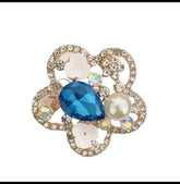 Korean Fashion High-End Crystal Diamond Women's Brooch Pin Scarf Clip