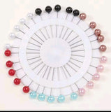 Pearl Pins Clips Colourful Pin Up Hijab