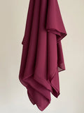 Georgette hijab (Eggplant purple)