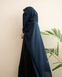 Hijab Naqab set -Navy Blue