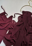 Hijab Naqab Set -Dark maroon