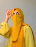 Hijab and naqab -Mustard