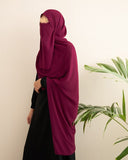 Hijab Naqab Set -Magenta